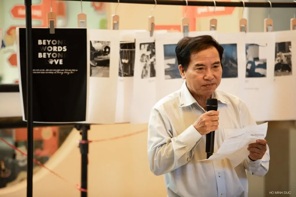 Phó Chủ tịch kiêm Tổng thư ký Hội Bảo vệ Động vật Việt Nam - Lê Hà Nam phát biểu tại sự kiện